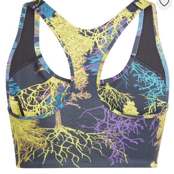 Adidas by Stella McCartney True Purpose bra, shock slime blue bay deep lilac, M - Picture 5 of 11